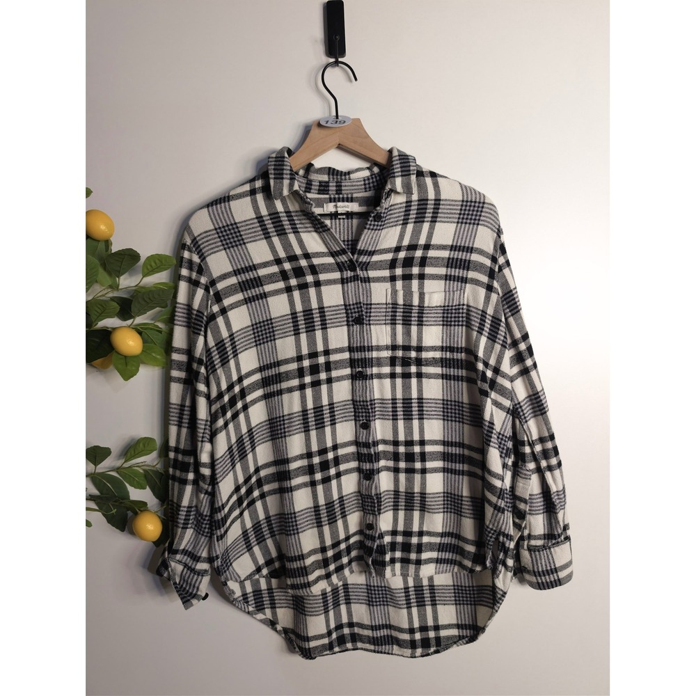 Madewell Black and White Button Down Sz S - Picture 1 of 3